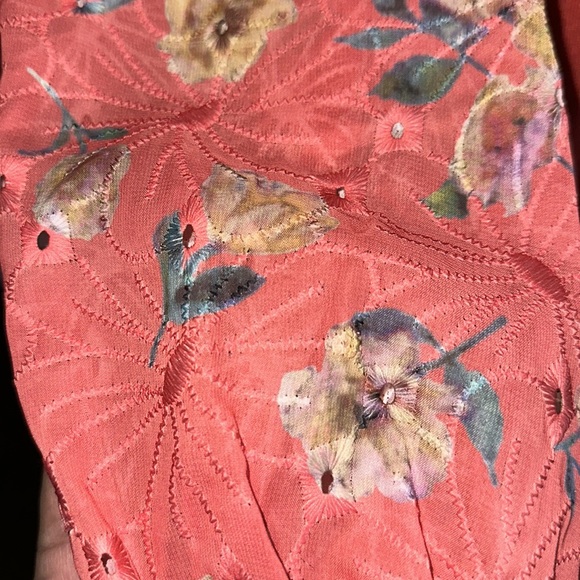 Siani Milano Scalloped Neckline Mesh Lace Balloon Sleeve size M - Picture 3 of 9